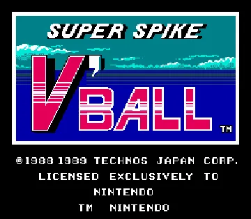 Super Spike V'Ball (USA) screen shot title